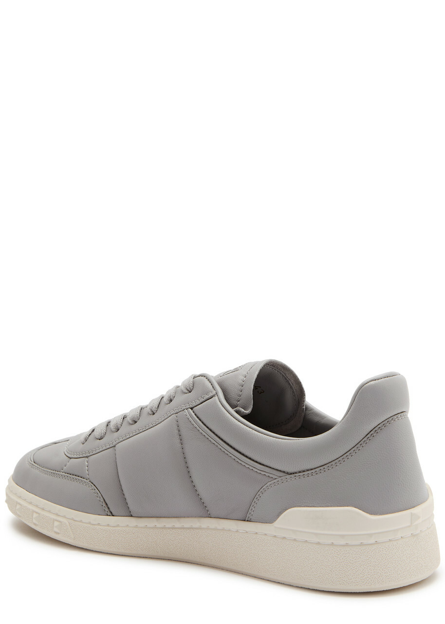 Valentino Upvillage Padded Leather Sneakers Grey