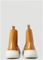 Faux-Leather Chelsea Boots in Beige