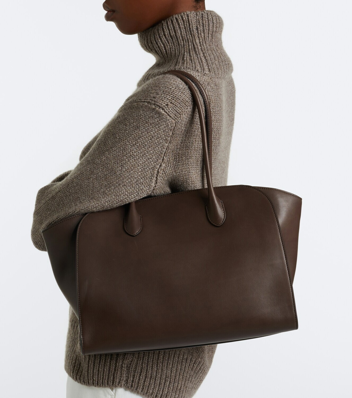 The Row Marlo Medium leather tote bag