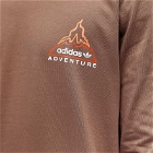 Adidas Men's Long Sleeve Adventure Volcano T-Shirt in Earth Strata