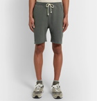 Satta - Fleece-Back Cotton and Hemp-Blend Jersey Drawstring Shorts - Gray