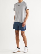 Nike Training - Slim-Fit 2-in-1 Infinalon and Dri-FIT Shorts - Blue
