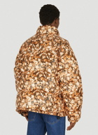 Leaves Puffer Jacket in Brown