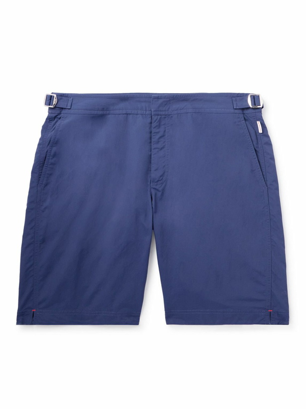 Photo: Orlebar Brown - Dane II Slim-Fit Long-Length Swim Shorts - Blue