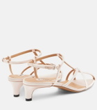 Jil Sander Cage crystal-embellished leather sandals