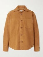 AMI PARIS - Suede Overshirt - Brown