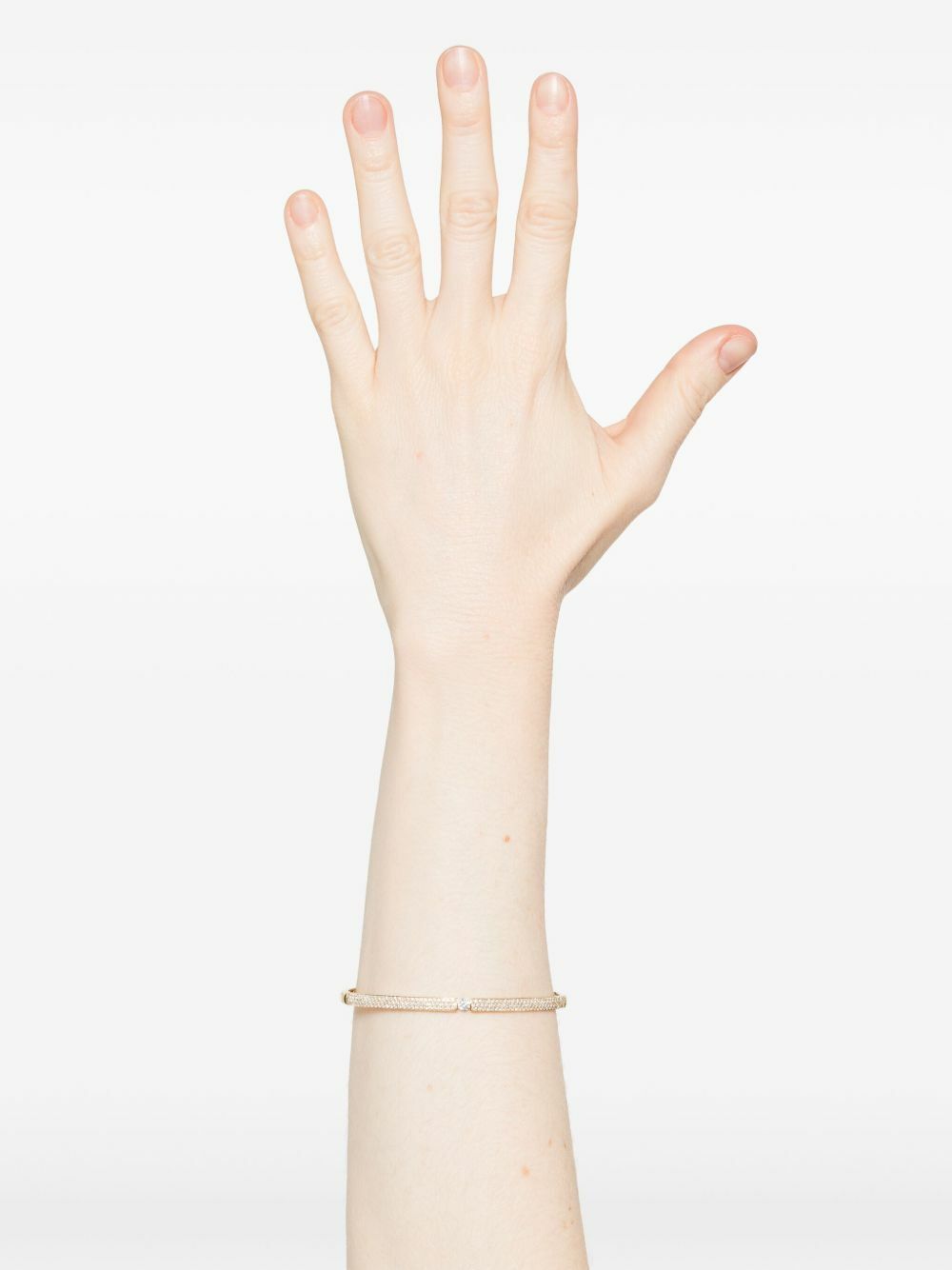 Persée 18kt Yellow Gold Zeus Diamond Bangle Bracelet