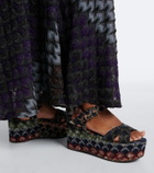Missoni Julia lamé platform sandals