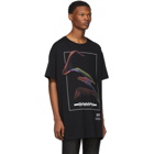 Balmain Black Oversized Print T-Shirt