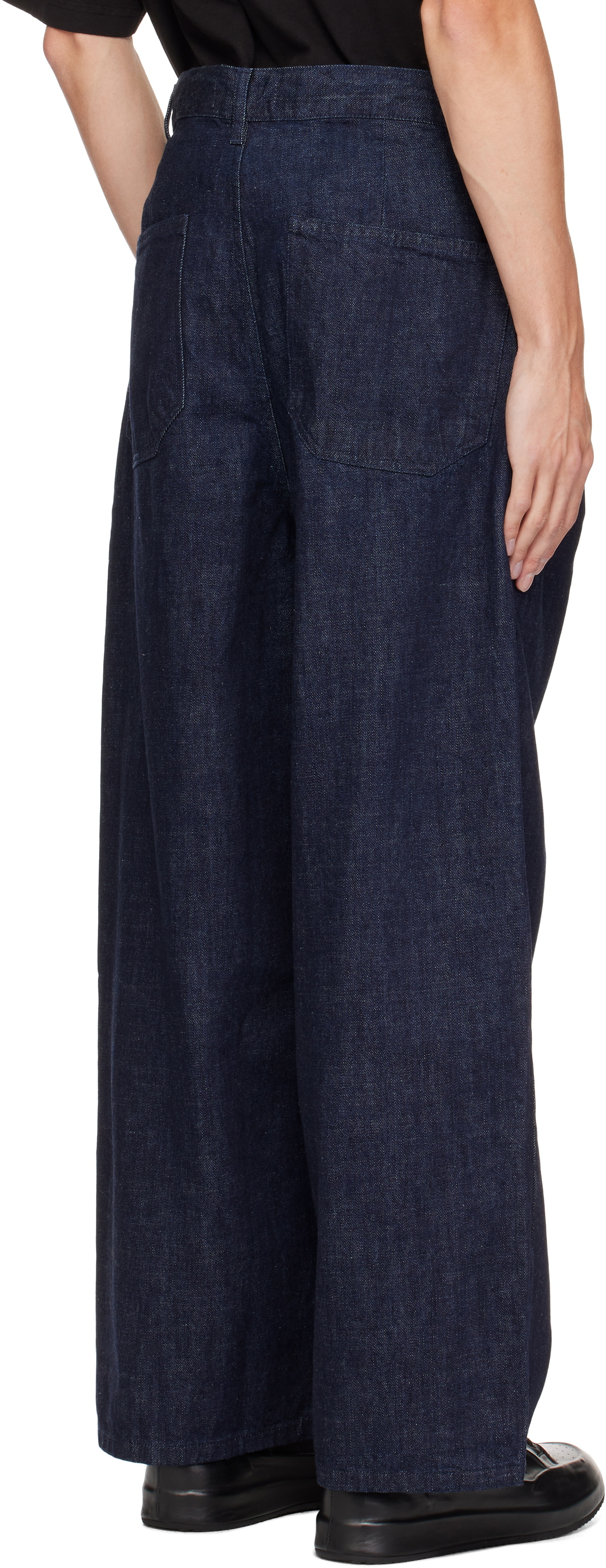 The Frankie Shop Navy Drew Jeans