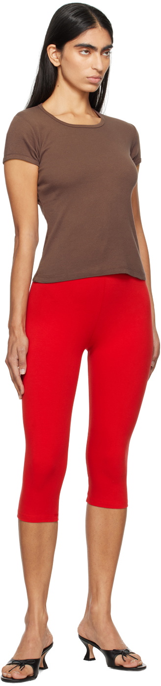 Gil Rodriguez Red Capri Leggings