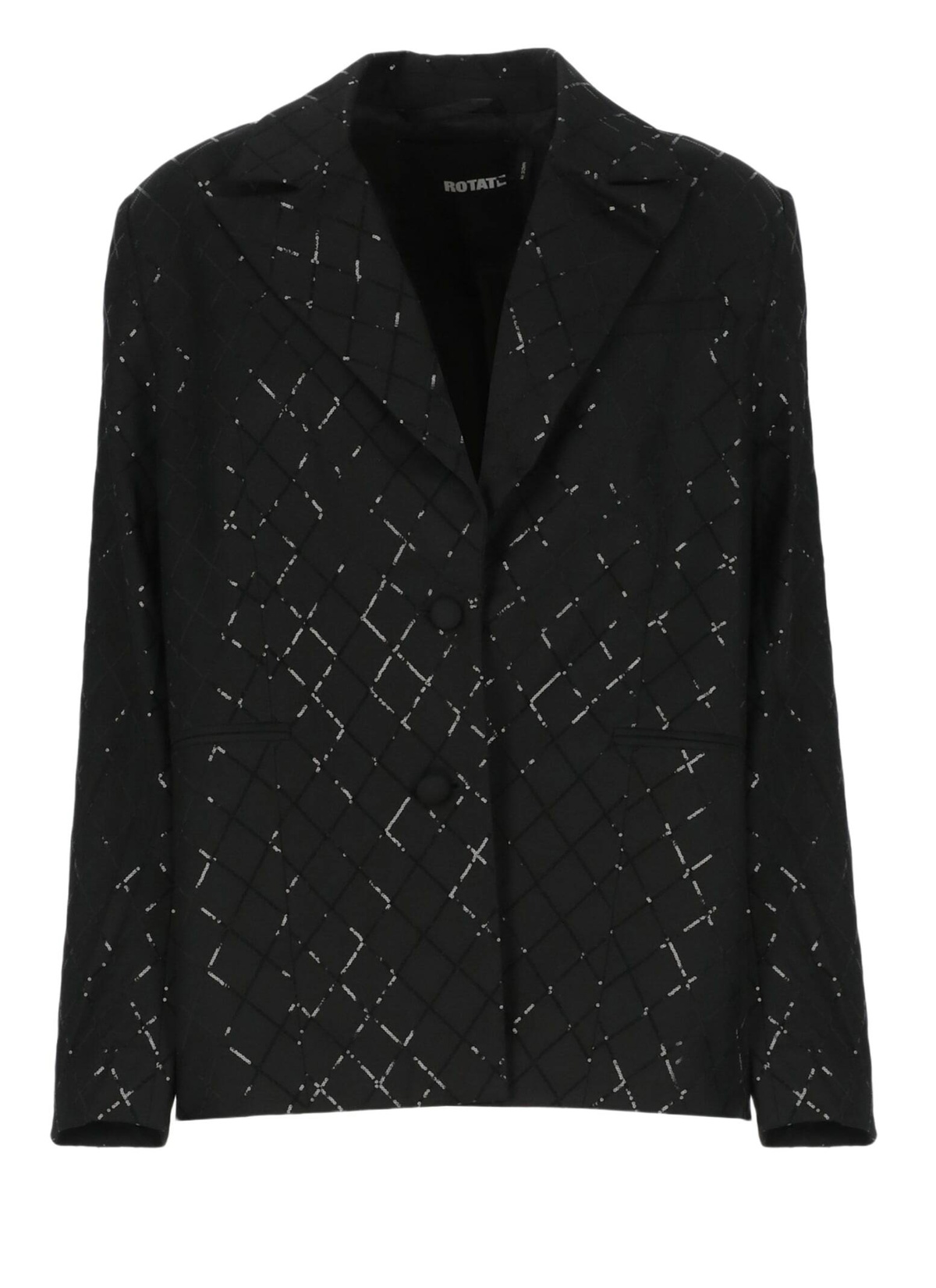 ジャケット ROTATE BIRGER CHRISTENSEN BLACK OVERSIZE BLAZER WITH SEQUINS Oversized Sequins Blazer Black - ROTATE Birger Christensen