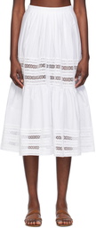 Saks Potts White Margot Skirt