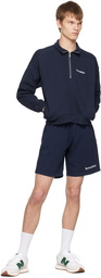 Sporty & Rich Navy New Health Sweatshirt