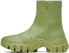 Rombaut Green Boccaccio II Lite Apple Leather Chelsea Boots