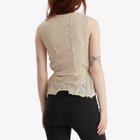 Our Legacy Women's Ragged Vest in Taupe Nylon Mesh