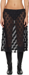 Paloma Wool Black Tris Midi Skirt