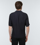 Saint Laurent - Short-sleeved striped silk shirt