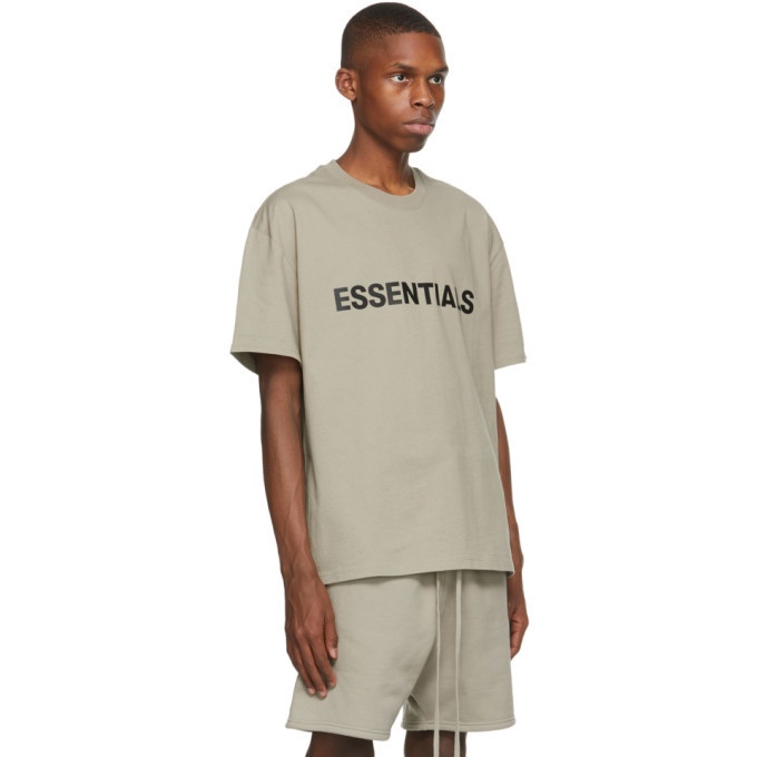Essentials Khaki Logo T-Shirt Essentials