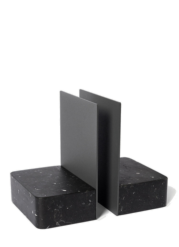 Photo: Set of Two Pietra L 08 Bookends in Black