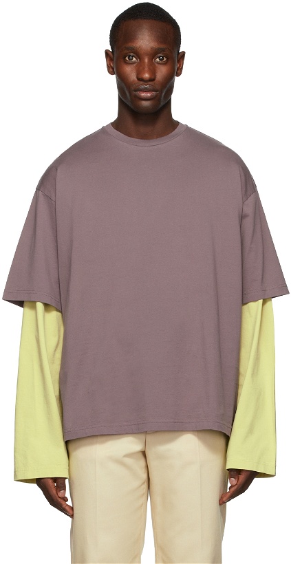Photo: Acne Studios Purple Short Sleeve T-Shirt