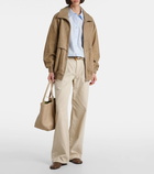 Nour Hammour Beck suede bomber jacket