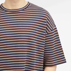 A.P.C. Men's Bahaia Stripe T-Shirt in Hazelnut