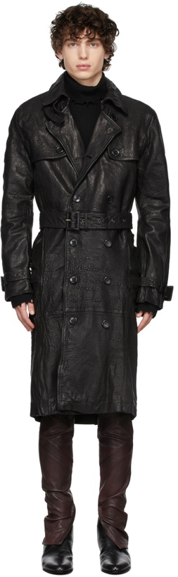 Photo: FREI-MUT Black Leather Airwave Jacket