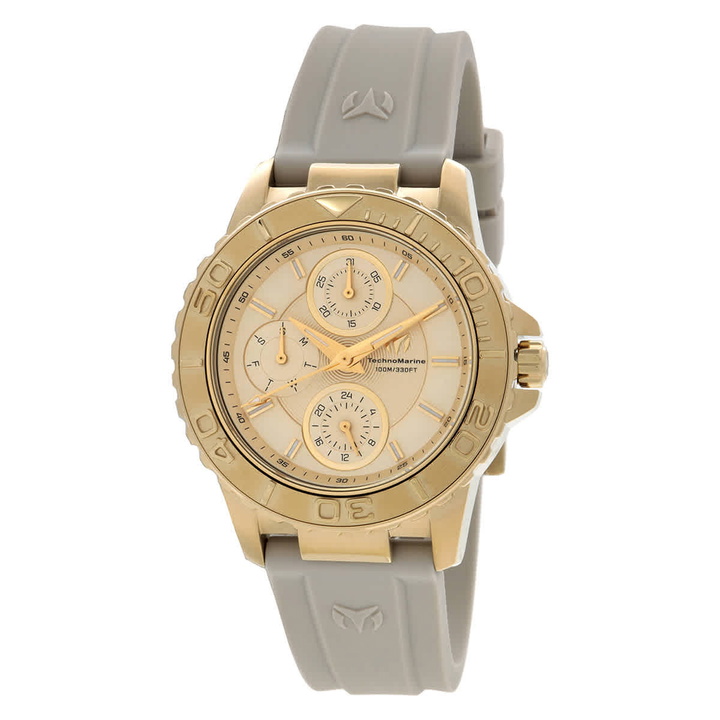 Photo: Technomarine Sea Quartz Champagne Dial Ladies Watch TM-725019