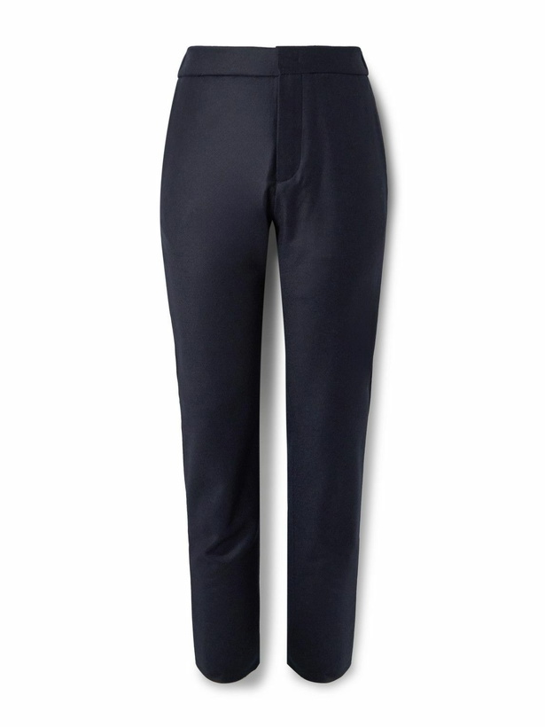 Photo: Loro Piana - Leisure City Slim-Fit Virgin Wool and Cashmere-Blend Trousers - Blue