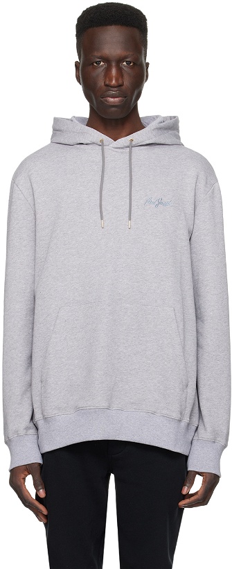 Photo: Paul Smith Gray Embroidered Hoodie