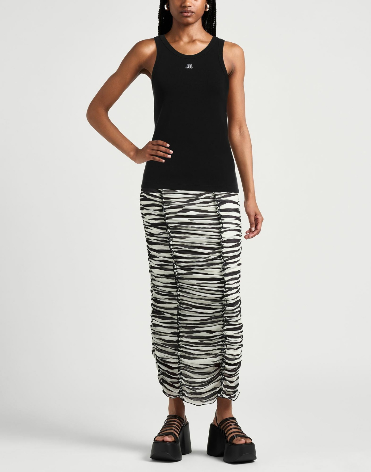 Msgm Womens Tank top in Black