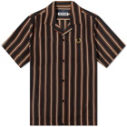Fred Perry x Miles Kane Striped Bowling Shirt