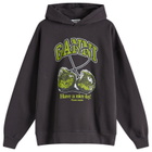 GANNI Women's Isoli Cherries Oversized Hoodie in Phantom