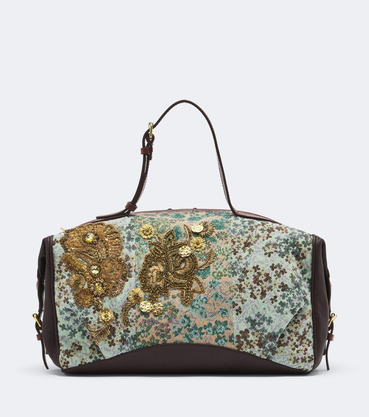Dries Van Noten Embellished bowling bag