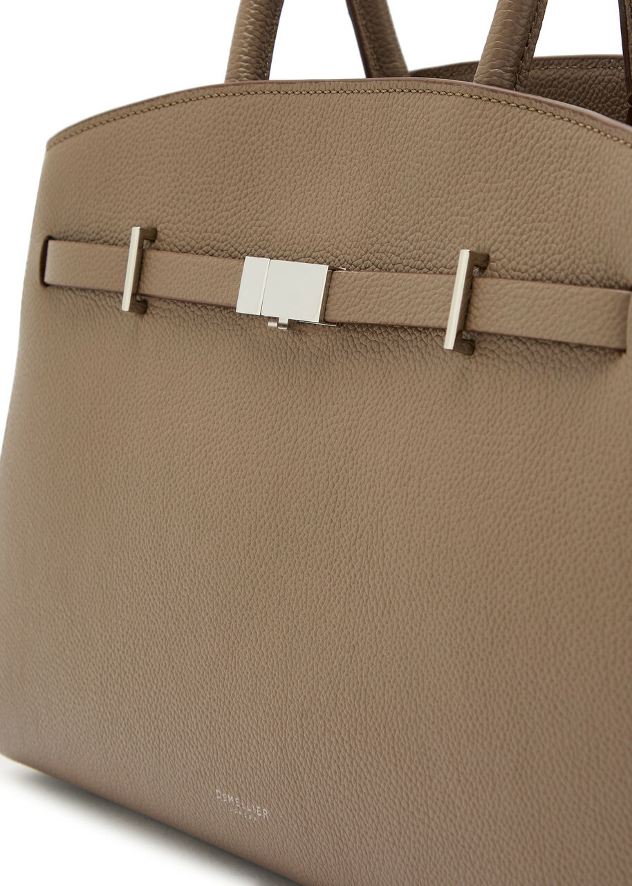 Demellier The Hudson Midi Grained Leather top Handle bag - Taupe - One Size