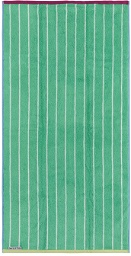 Dusen Dusen Green & White Papaya Stripe Bath Towel