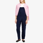 DONNI. Women's Cord Overalls in Navy