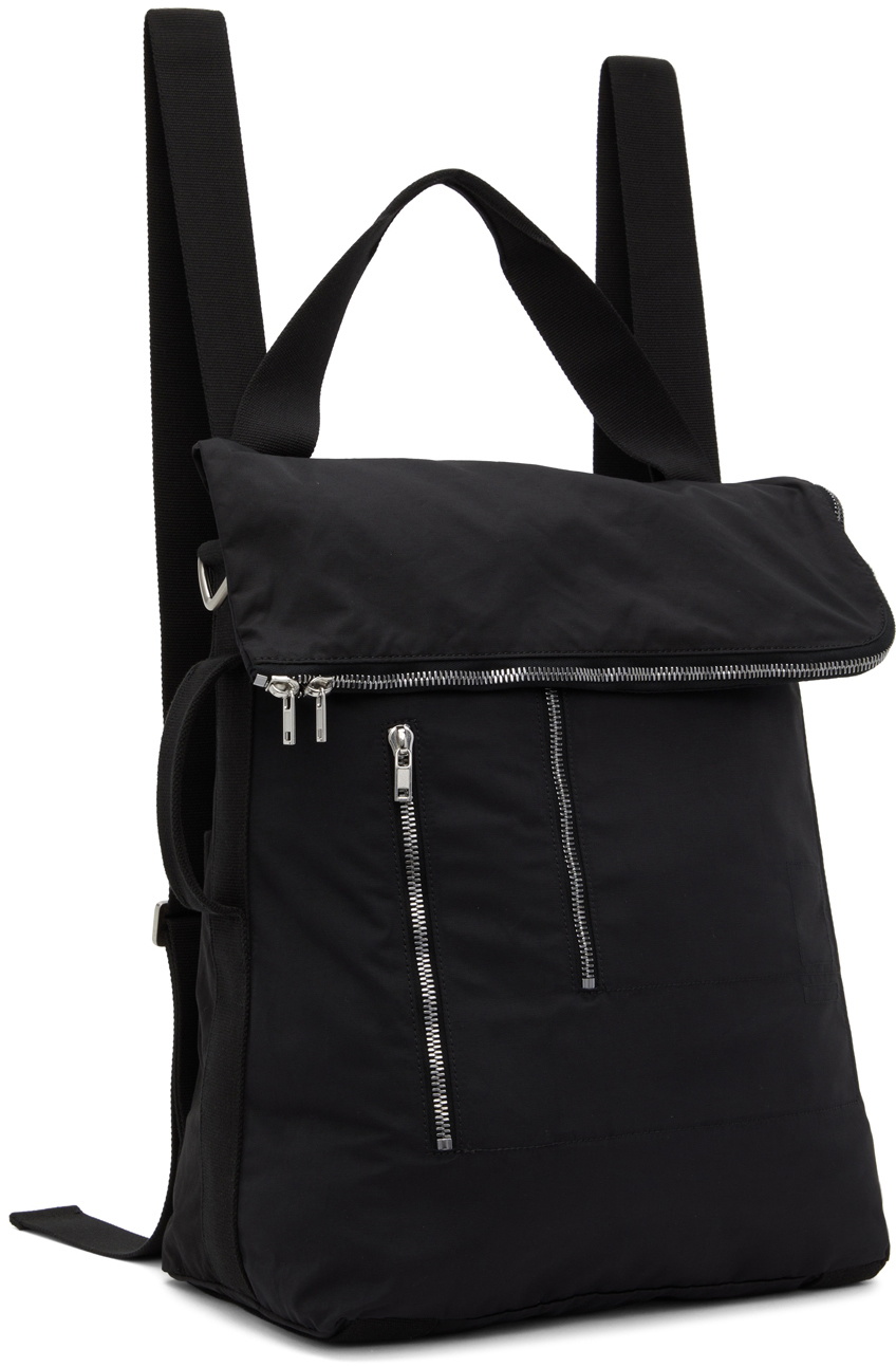 Rick Owens Drkshdw Black Trolley Backpack