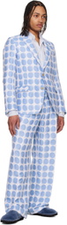 Walter Van Beirendonck Blue Sharp Blazer