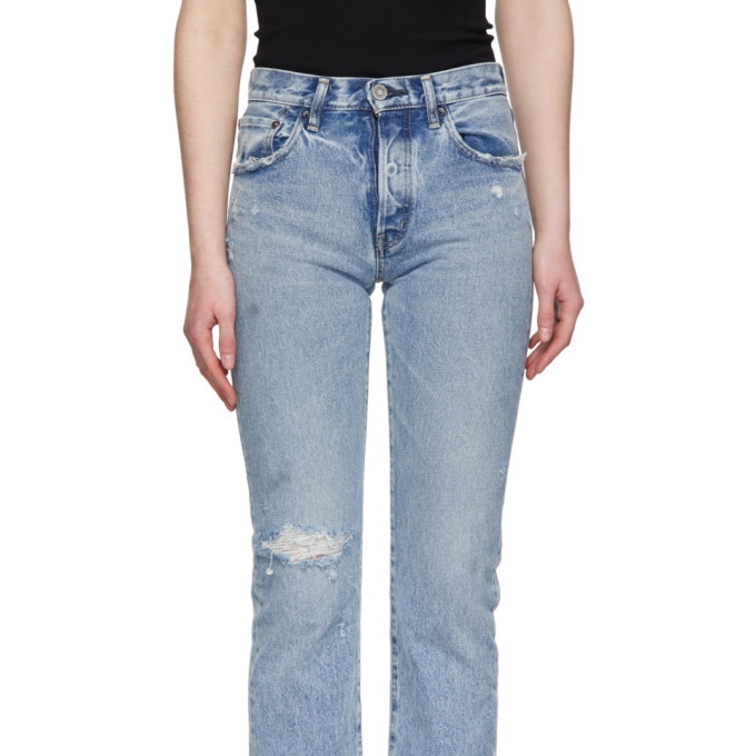 Moussy Vintage Blue Hesperia Straight Jeans