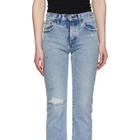 Moussy Vintage Blue Hesperia Straight Jeans
