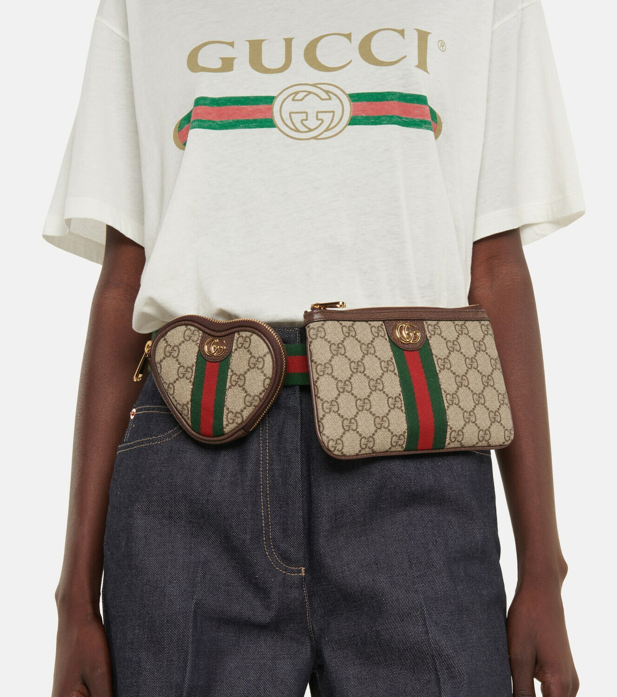 GUCCI(グッチ)/関税送料込み Ophidia GG Supreme Belt Bag New Gucci Women's Ophidia GG Supreme Belt Bag IPhone Case