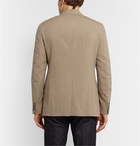 Berluti - Tan Slim-Fit Linen and Silk-Blend Blazer - Men - Brown