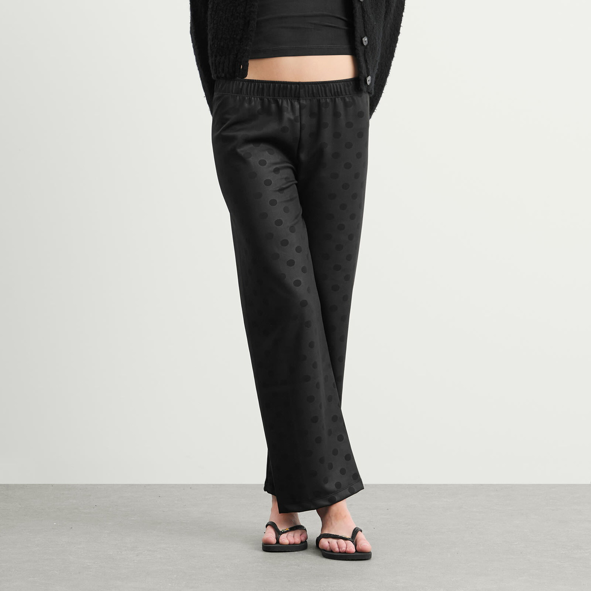 Fruity Booty Women's Polka Trousers in Black