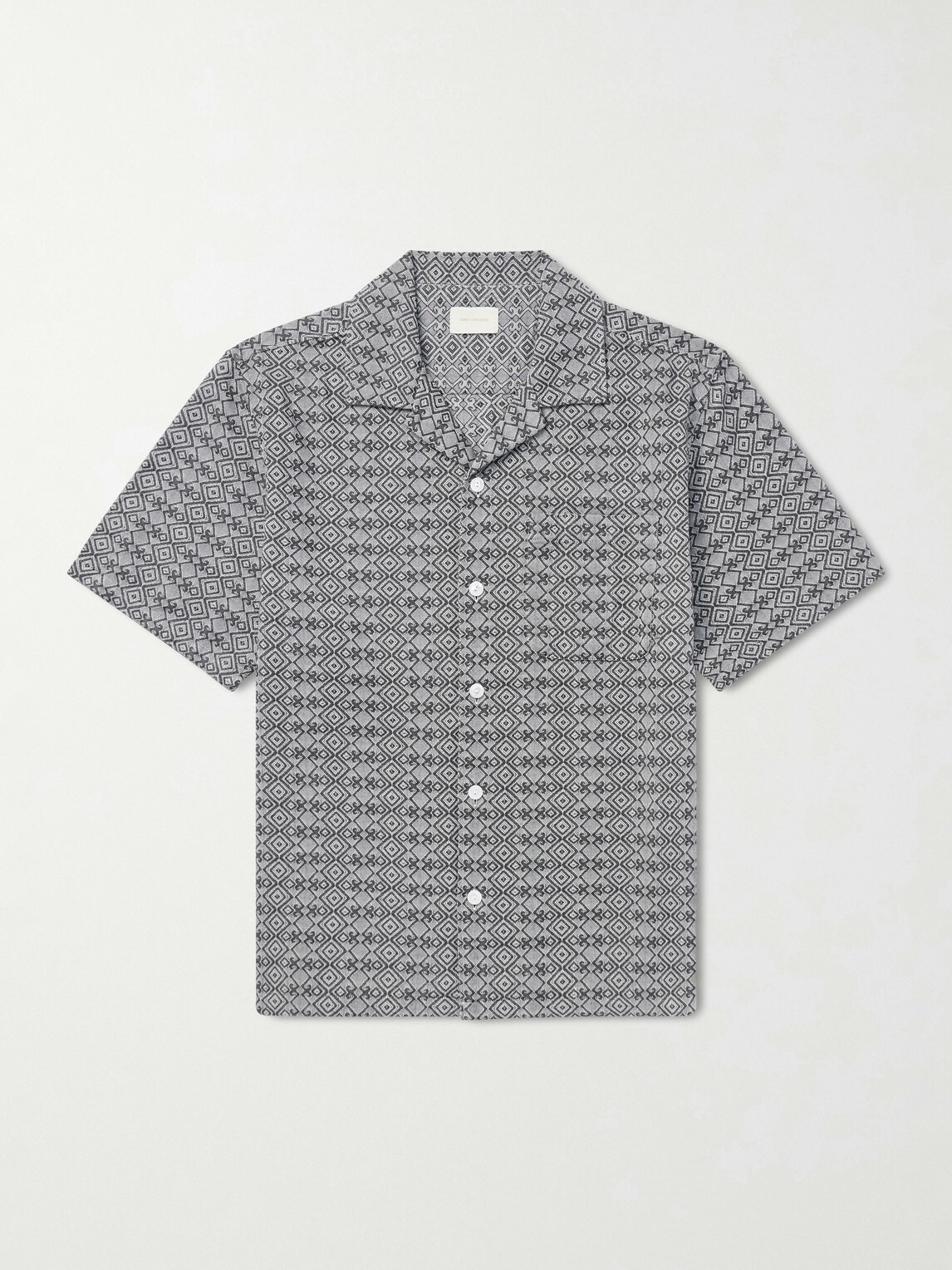Aimé Leon Dore - Novelty Camp-Collar Cotton-Jacquard Shirt - Gray