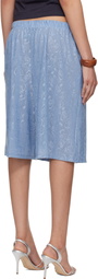 Conner Ives SSENSE Exclusive Blue Lace Basketball Shorts
