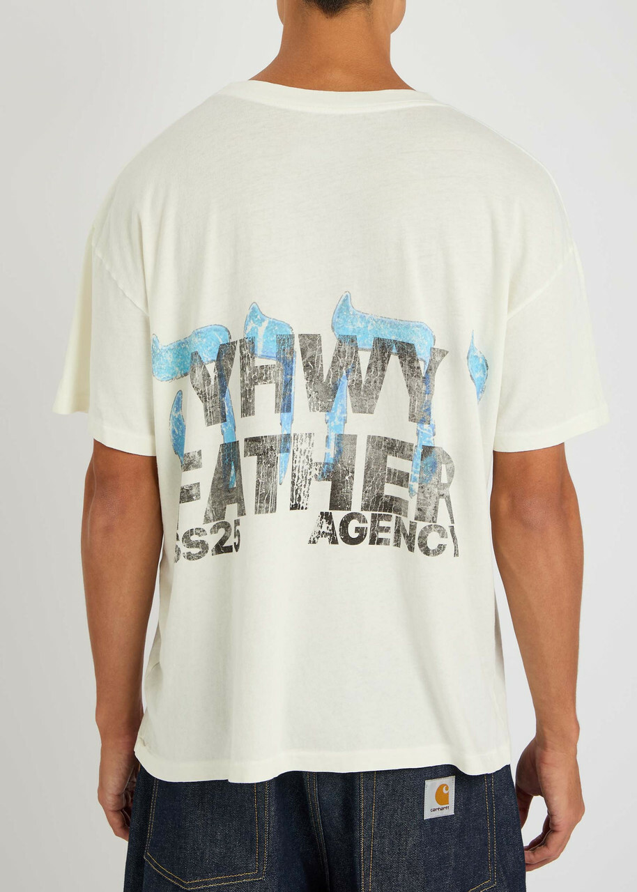 Rivington Roi Rebis Leaders Printed Cotton T-shirt White