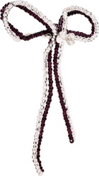 Pura Utz Striped Sad Bow Ear Stick Single Earring