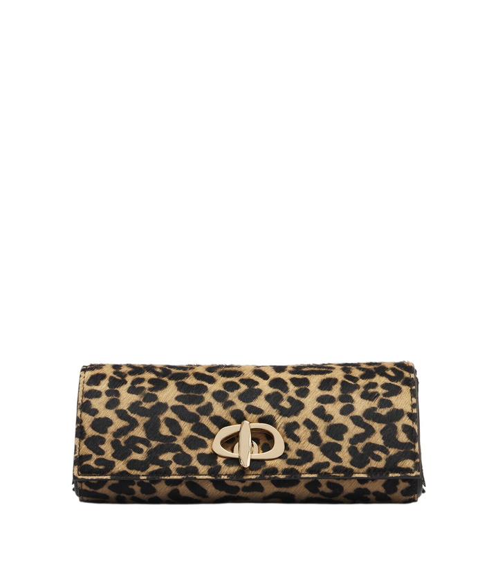 Photo: Amanu Tanzania leopard-print calf hair clutch